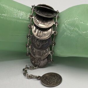 Vintage Rome Coin Tourist Bracelet